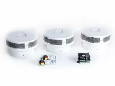 Set de d�tecteurs de fum�e connect�s velbus 230 v (3 pi�ces) (SMK230)