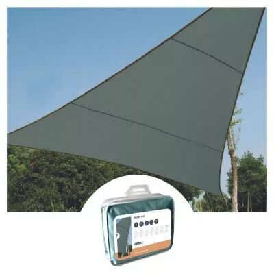 Voile solaire - triangle - 5 x 5 x 5 m - couleur : gris vert (GSS3500GG)