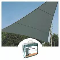 Voile solaire - triangle - 5 x 5 x 5 m - couleur : gris vert (GSS3500GG)