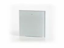Module de commande en verre avec 1 touche tactile (version blanche) (VMBGP1-W-20)