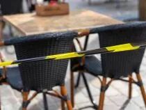 Ruban de s&eacute;curit&eacute; noir/jaune - 100 m - distributeur (1188-100D)