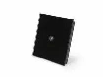 Module de commande edge lit avec 1 touche tactiles et d&eacute;tecteur de mouvement et de cr&eacute;puscule int&eacute;gr&eacute; (version noire) (VMBEL1PIR