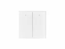 Module de commande en verre avec 2 touches tactiles (version blanche) (VMBGP2-W-20)