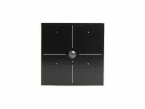 Module de commande en verre avec 4 touches tactiles et d&eacute;tecteur de mouvement et de cr&eacute;puscule int&eacute;gr&eacute; (version noire) (VMBGP4PI