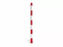 Poteau en plastique rouge/blanc sans base (1191-P90)