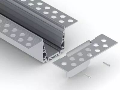 Embout pour profil� de plaque de pl�tre rpl35us, sans trou de c�ble (EC-RPL35US-H3)