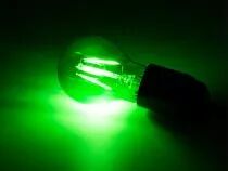 Jeu d'ampoules &agrave; filament led - a60 - verre color&eacute; - 4 pcs - rouge - vert - bleu - orange (HQPL22031)