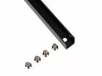 Profil aluminium noir pour bande led e24f183rgb - 2m (LCON37B)