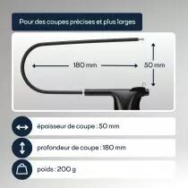 Coupe-mousse en polystyr&egrave;ne aliment&eacute; par batterie (VTFC3)