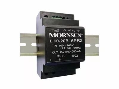 Alimentation industrielle sur rail din - sortie unique - 60 w - 12 v - 4.5 a (LI60-20B12PR2)