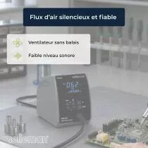 Station de r&eacute;paration num&eacute;rique &agrave; air chaud smd r&eacute;glable 300 w - 100-500 &deg;c (VTSS320)