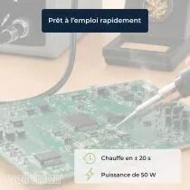 Station de soudage num&eacute;rique r&eacute;glable 50 w - 160-480 &deg;c (VTSS300)