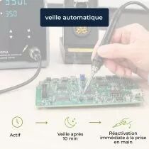 Station de soudage num&eacute;rique r&eacute;glable 50 w - 160-480 &deg;c (VTSS300)