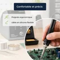Station de soudage num&eacute;rique r&eacute;glable 50 w - 160-480 &deg;c (VTSS300)