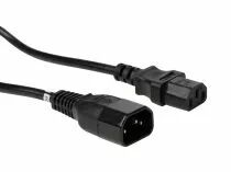 C&acirc;ble d'alimentation noir c14 + c13 l=1.8 m h05vv-f 3g1.00 mm&sup2; (EPC018E100N)
