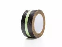 Bande antid&eacute;rapante phosphorescente 5cm x 5m - noir/vert (PT-ASGLOW5X5G)