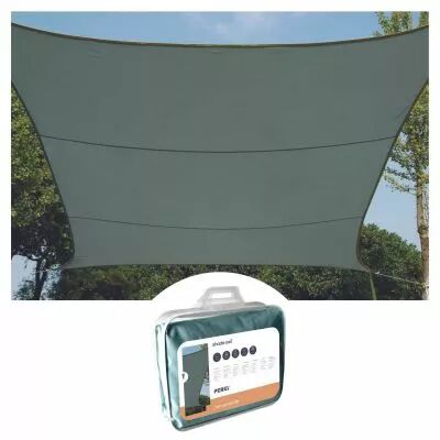 Voile solaire - carr� - 3.6 x 3.6 m - couleur : gris vert (GSS4360GG)