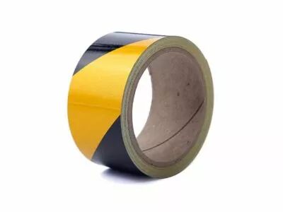 Bande r�fl�chissante 5cm x 10m - noir/jaune (PT-RF5X10BY)