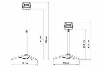Projecteur de travail led sur tr&eacute;pied - 50 w - 5500 lm - 4000 k (LEDRX08050)
