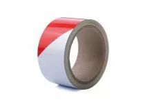 Adh&eacute;sif r&eacute;fl&eacute;chissant 5cm x 10m - rouge/blanc (PT-RF5X10RW)
