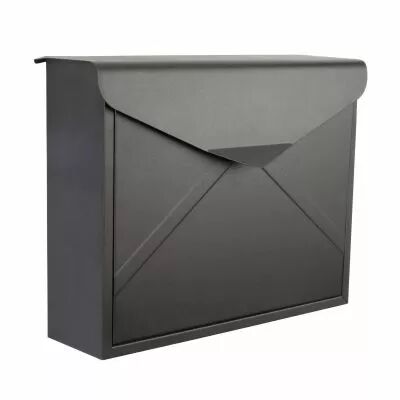 Bo�te aux lettres - verona - noir terne - 38 x 29 x 11,5 cm (BG10005)