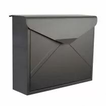 Bo&icirc;te aux lettres - verona - noir terne - 38 x 29 x 11,5 cm (BG10005)