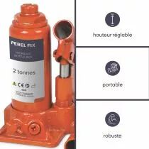 Cric hydraulique 2t (ABJ2T)