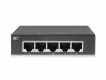 Commutateur r&eacute;seau 10/100/1000 mbps 5 ports - design m&eacute;tallique (ACTAC4415)