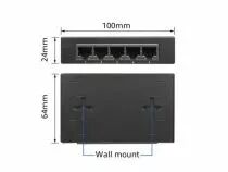 Commutateur r&eacute;seau 10/100/1000 mbps 5 ports - design m&eacute;tallique (ACTAC4415)