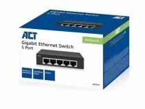 Commutateur r&eacute;seau 10/100/1000 mbps 5 ports - design m&eacute;tallique (ACTAC4415)