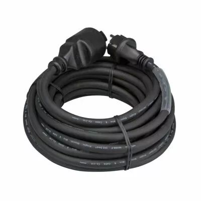 Rallonge en caoutchouc avec gaine r�tractile - 3g2.5 - 15 m - terre fran�aise (EC15R25STBHQ)