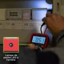 Petit multim&egrave;tre num&eacute;rique robuste - cat iii - 600 v - 7 fonctions (DVM005)
