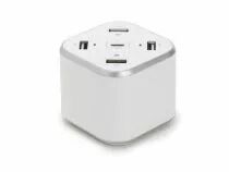 Station usb smart avec 3 x usb + 1 x usb fast charge qc 3.0 + 1 x sorties type-c - max. 9,6 a - max. 48 w - blanc (PSS6EUSB43)