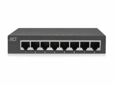 Commutateur r�seau 10/100/1000 mbps 8 ports - design m�tallique (ACTAC4418)