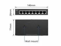 Commutateur r&eacute;seau 10/100/1000 mbps 8 ports - design m&eacute;tallique (ACTAC4418)