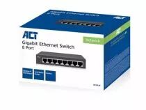 Commutateur r&eacute;seau 10/100/1000 mbps 8 ports - design m&eacute;tallique (ACTAC4418)