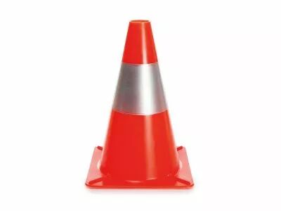 C�ne r�fl�chissant rouge/argent - 30 cm (1190-30R)