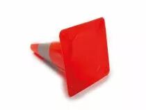 C&ocirc;ne r&eacute;fl&eacute;chissant rouge/argent - 30 cm (1190-30R)