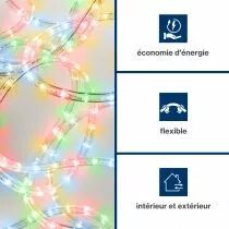 Flexible lumineux &agrave; led - 2 canaux - multicolore + contr&ocirc;leur (20 m) (HQRL09011)