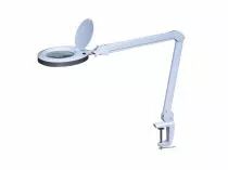 Lampe de travail de bureau &agrave; led avec loupe - 8 dioptries - 8 w - 60 led - blanc (VTLLAMP4WN)