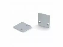 Capuchon de terminaison pour profil&eacute; led sl15fl - sans trou de c&acirc;ble - aluminium anodis&eacute; - argent (EC-SL15-FL-H3)