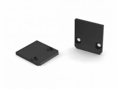 Capuchon de terminaison pour profil� led sl15fl - sans trou de c�ble - aluminium anodis� - noir (EC-SL15BFL-H3)