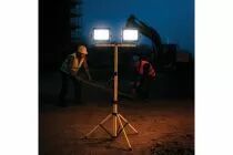 Projecteur de travail led sur tr&eacute;pied double - 100 w - 11000 lm - 4000 k (LEDRX08052)