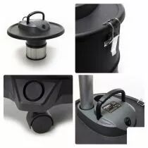 Aspirateur &agrave; cendres - 1200w- 20l - avec base roulante (TCA90201)