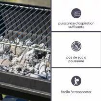 Aspirateur &agrave; cendres - 1200w- 20l - avec base roulante (TCA90201)