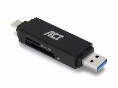 Lecteur de cartes sd et micro sd usb 3.2 gen1, connecteur usb-c et type-a (ACTAC6375)