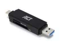 Lecteur de cartes sd et micro sd usb 3.2 gen1, connecteur usb-c et type-a (ACTAC6375)