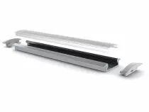 Recessed slimline 8 mm - profil&eacute; en aluminium pour ruban led - &agrave; encastrer - aluminium anodis&eacute; - argent - 2 m (AL-RSLW8-2)