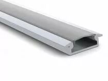 Recessed slimline 8 mm - profil&eacute; en aluminium pour ruban led - &agrave; encastrer - aluminium anodis&eacute; - argent - 2 m (AL-RSLW8-2)