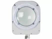 Lampe de travail de bureau &agrave; led avec loupe - 5 dioptries - 10 w - 60 led - blanc (VTLLAMP1WN)
